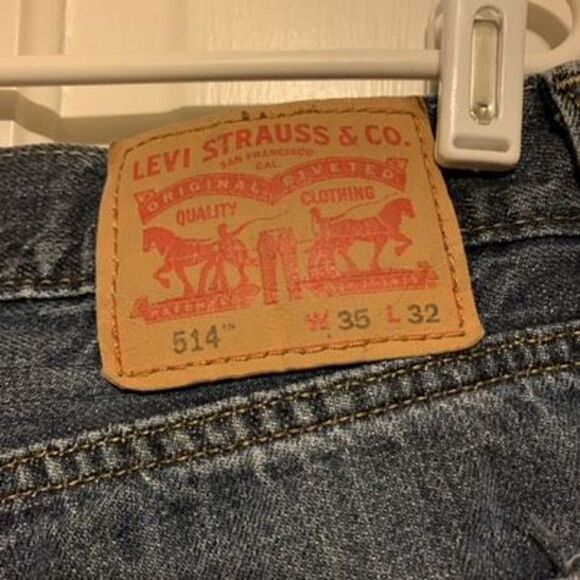 Levi’s 514 Slim Straight Size 35x32 Men’s Jeans - Picture 3 of 9